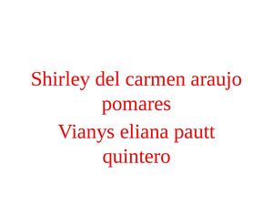 Shirley Del Carmen Araujo Pomares