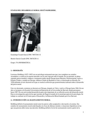 Desarrollo Moral De Kohlberg