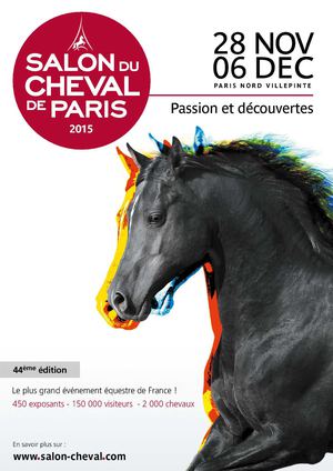 Plaquette commerciale du Salon du Cheval de Paris 2015