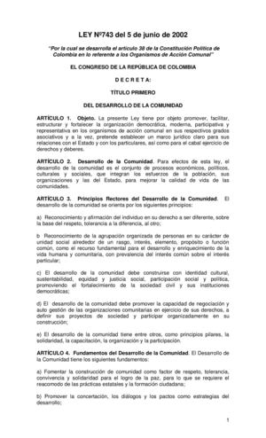 Ley 743 De 2002