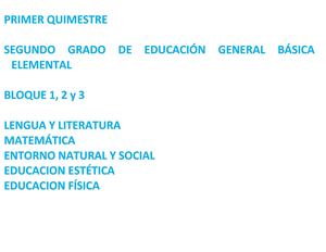 Bloques Segundo Egb