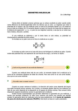 4 A Geometria Molecular