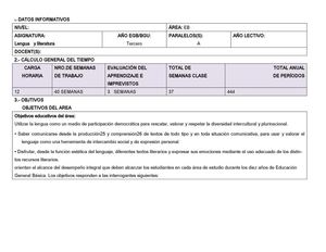 P C A 3er Grado Egb Elemental