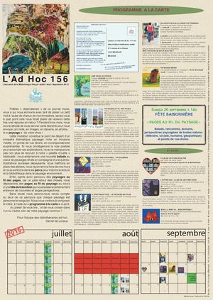 L'AD HOC 156 : PAYSAGES A LA CARTE