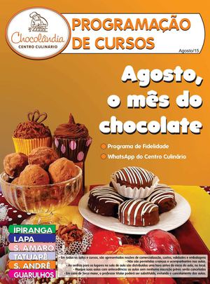Programação de Cursos Agosto 2015 - Chocolândia