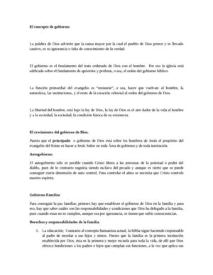 El Concepto De Gobieron