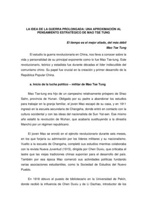 La Idea De La Guerra Prolongada