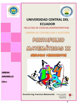 Portafolio Segundo Hemimestre (Matemáticas)