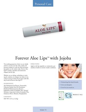 Calamo - Aloe Lips With Jojoba ENG