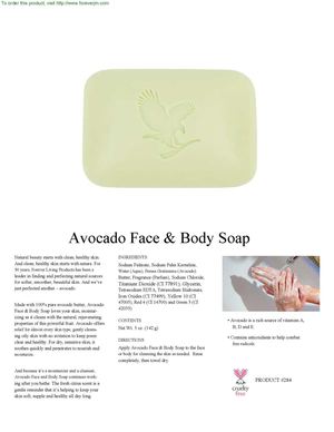 Avocado Face Body Soap ENG