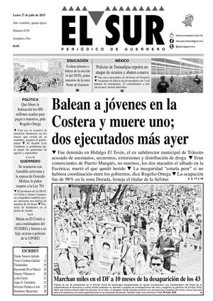 El Sur Lunes 27072015