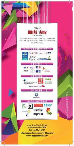 Plaquette Saison Espace Boris Vian