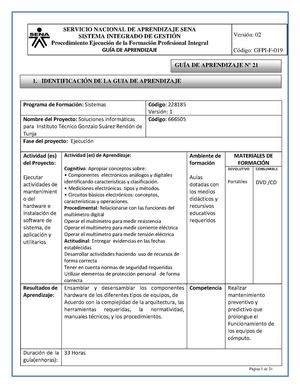 G21 Componentes Electrónicos E Instrumentos De Medición