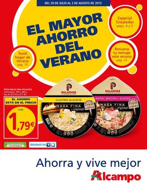 El mayor ahoro del verano Alcampo