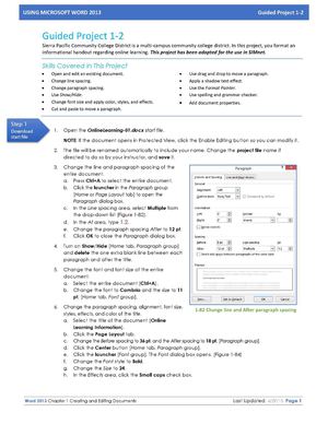 Word2013 Guided Project 1 2 Instructions