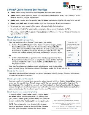 Simnet Project Bestpractices