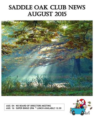201508 August Saddle Oak Club Newsletter