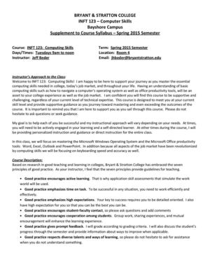 Inft 123 Bayshore Supplemental Syllabus