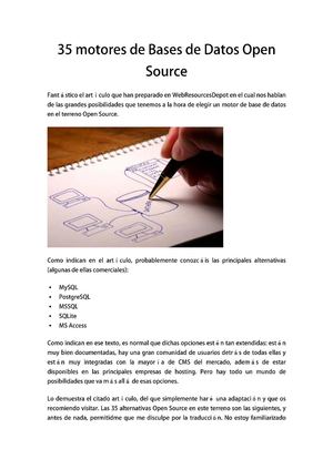 Motores De Bases De Datos