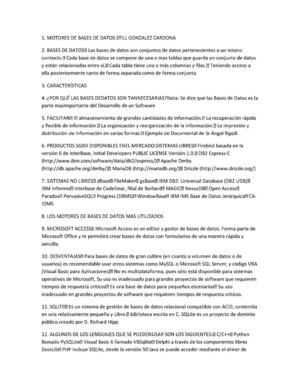 Componentes Básicos De Una Base De Datos