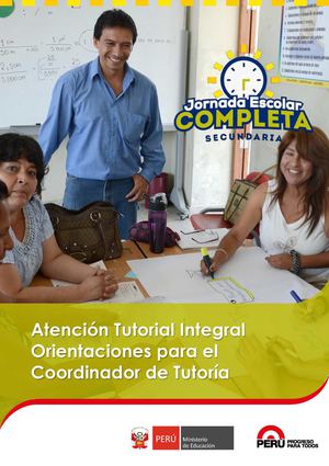 1. Orientaciones Para Coordinador De Tutoria