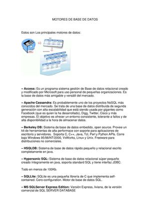 Motores De Base De Datos