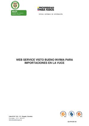 Manual Webservice INVIMA