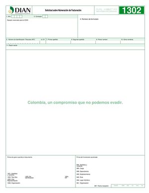 Solicitud Numeracion De Facturacion 1302 7 0