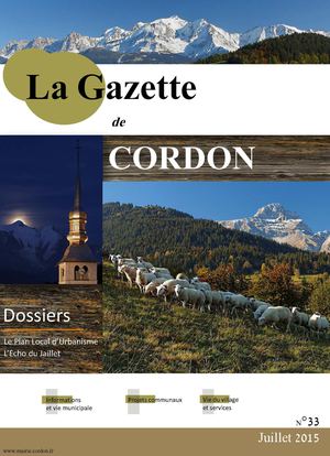 Gazette Communale De Cordon Numérique Edition 2015