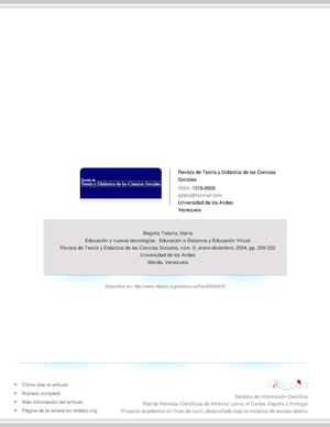 Educación y Nuevas Tecnologías Educación A Distancia y Educación Virtual