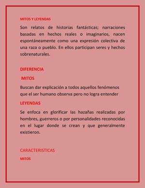 Mitos Y Leyendas