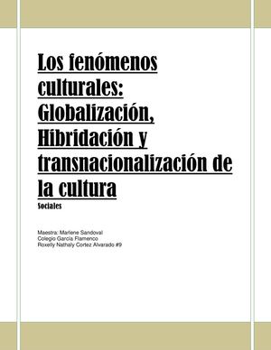 Los Fenómenos Culturales