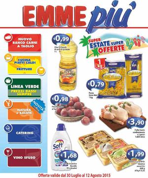 Volantino Emmepiu Dal 30 Luglio Al 12 Agosto