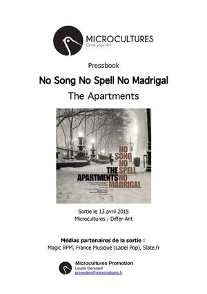 Pressbook - No Song No Spell No Madrigal de The Apartments