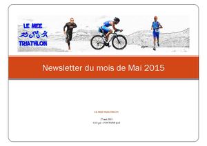 Newsletter Du Mois Mai 2015