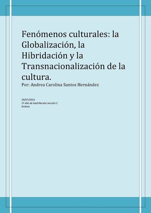 Fenómenos Culturales