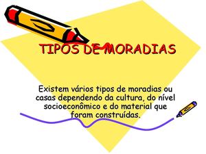 Tipos De Moradias