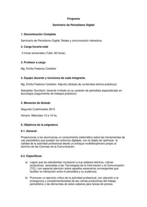 Seminario De Periodismo Digital