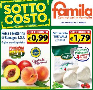 Volantino Famila Centro Dal 29 Luglio Al 11 Agosto