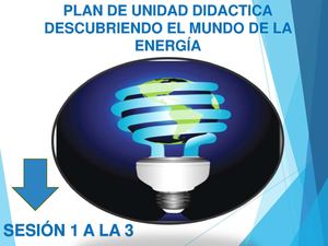 Plan De Unidad Didactica DE ENERGIA