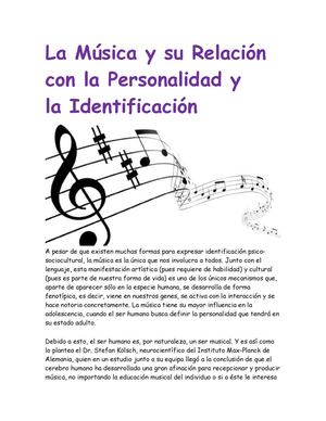 La Música Y Su Relación Con La Personalidad