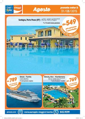 Eurospin Viaggi Agosto 02