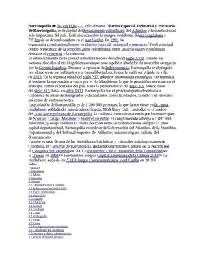 Barranquilla Agosto 1° 2015