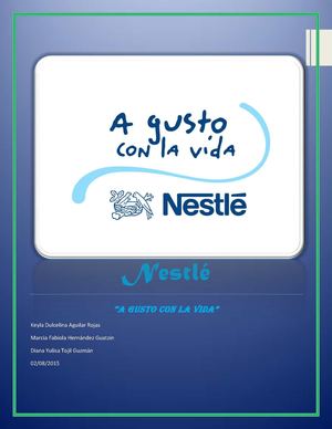 Nestlé a gusto con la vida