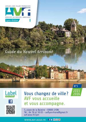 Guide pratique AVF BIENVENUE À LYON 2015-2016
