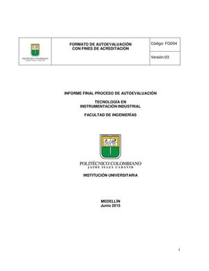 Inf Autoevaluación Tecnología en Instrumentación Idustrial 2015015 Final