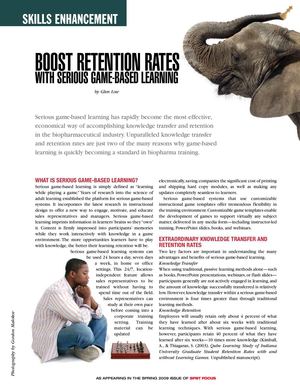 Boost Retention Rates With Serious Game Based Learning