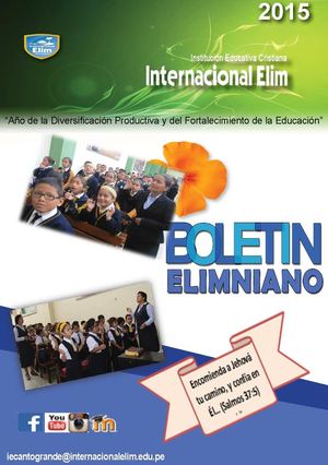 Boletín Internacional Elim S.JL
