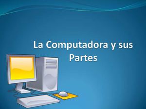 La Computadora Y Sus Partes