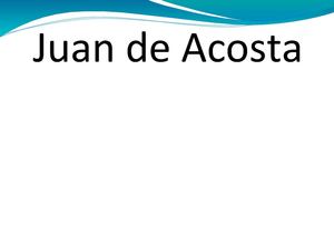 Juan De Acosta